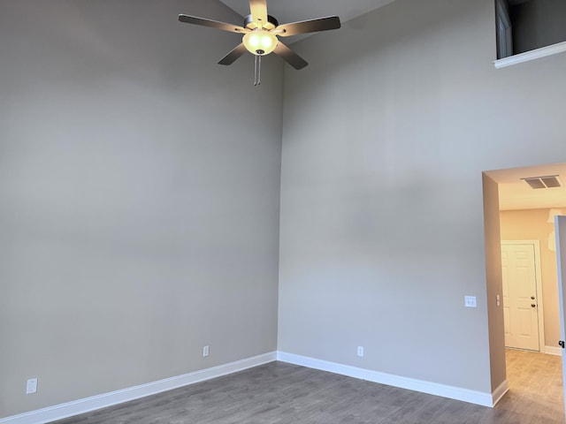 443 Generosity Way, Smyrna, TN 37167 - empty room featuring a ceiling fan, wood finished floors, and baseboards