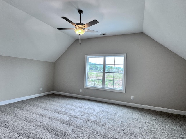 443 Generosity Way, Smyrna, TN 37167 - bonus room with lofted ceiling, carpet floors, ceiling fan, and baseboards