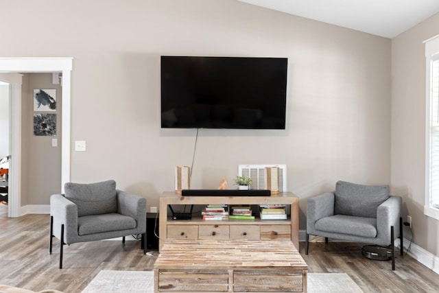 2619 Prospect Rd, Dalton, GA 30721 - living area with a healthy amount of sunlight, baseboards, and wood finished floors