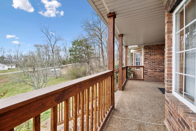 view of balcony