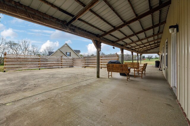 view of patio / terrace with fence