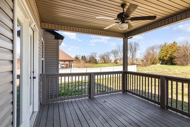 1033 Garner Hills Dr, Clarksville, TN 37042 - deck featuring ceiling fan