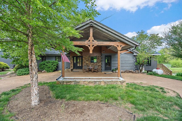 6923 Cross Keys Rd, College Grove, TN 37046 - view of front of house featuring covered porch