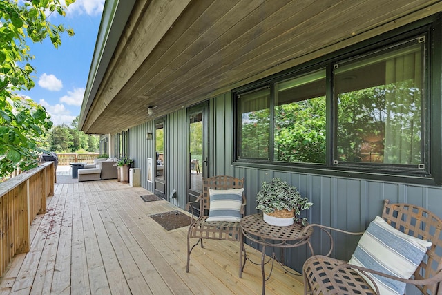 6923 Cross Keys Rd, College Grove, TN 37046 - deck featuring outdoor lounge area