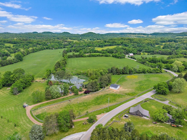 6923 Cross Keys Rd, College Grove, TN 37046 - birds eye view of property with a rural view and a water view