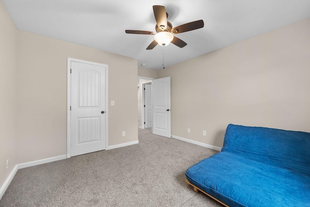 1561 Kestrel Dr, Clarksville, TN 37040 - unfurnished room with baseboards, carpet, and ceiling fan