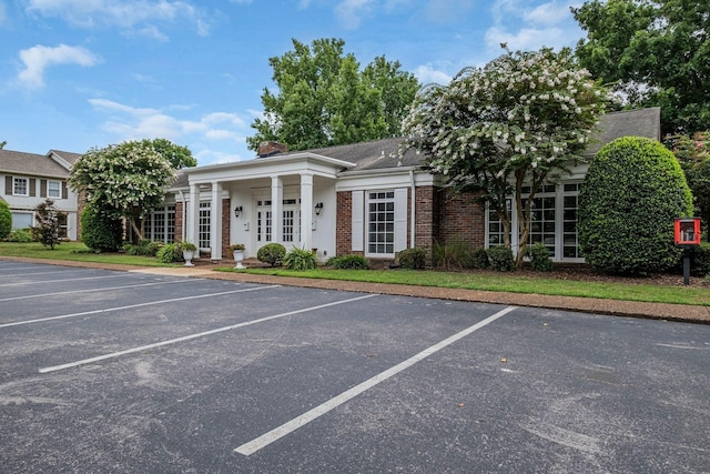 view of uncovered parking lot