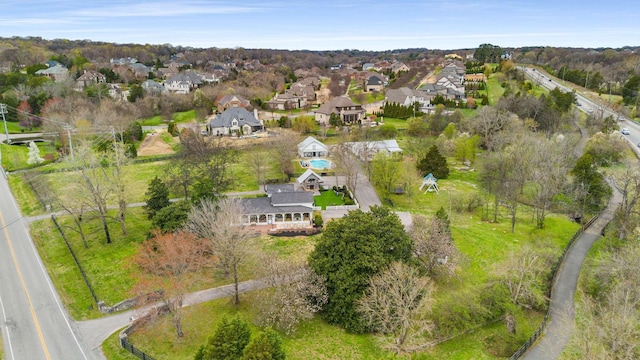 9580 Crockett Rd, Brentwood, TN 37027 - bird's eye view with a residential view