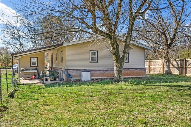112 Shasteen St, Estill Springs, TN 37330 - exterior space featuring fence and a yard