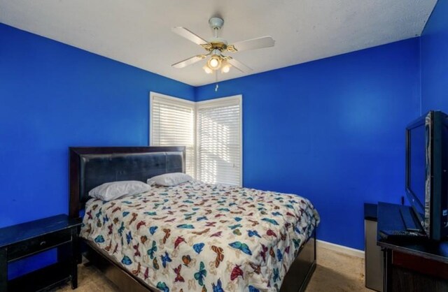 4241 Kevinwood Ct, Antioch, TN 37013 - carpeted bedroom featuring baseboards and ceiling fan