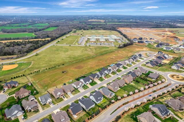 bird's eye view featuring a residential view