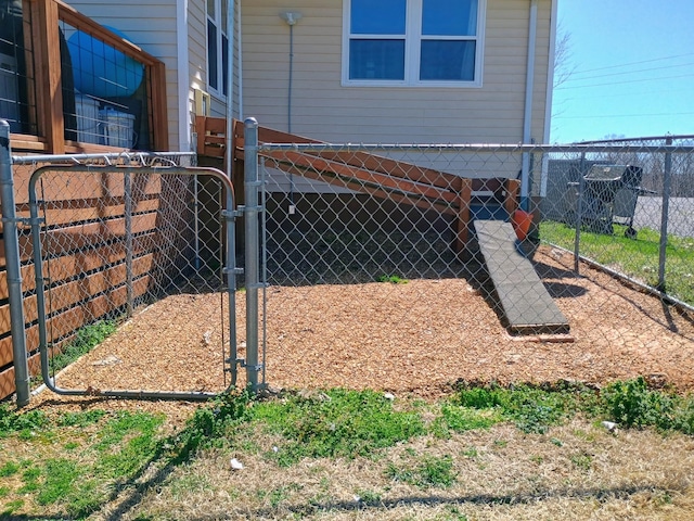 exterior space featuring fence