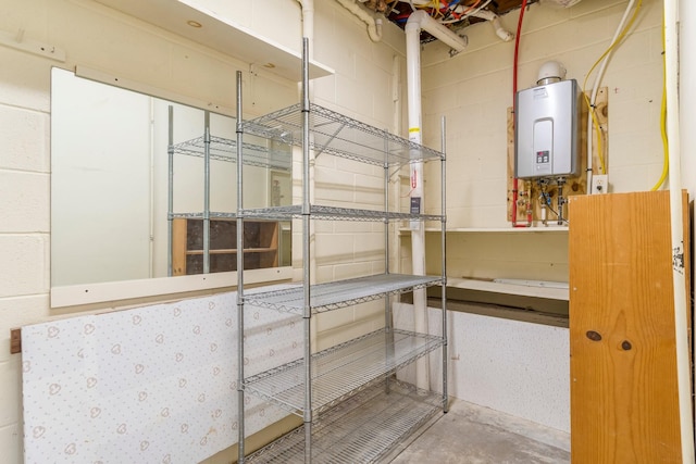 1106 Roseland Dr, Columbia, TN 38401 - storage room featuring tankless water heater