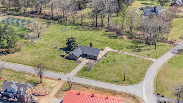 1106 Roseland Dr, Columbia, TN 38401 - birds eye view of property with a rural view