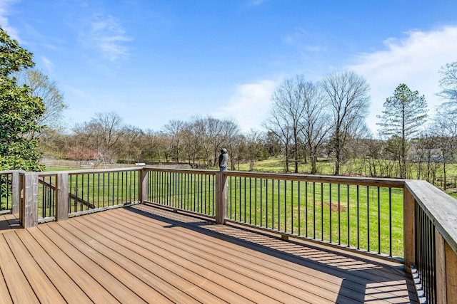 1106 Roseland Dr, Columbia, TN 38401 - wooden terrace with a lawn