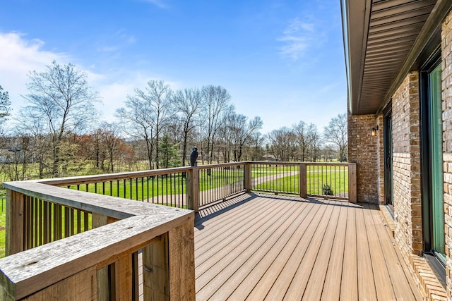 1106 Roseland Dr, Columbia, TN 38401 - wooden deck with a yard
