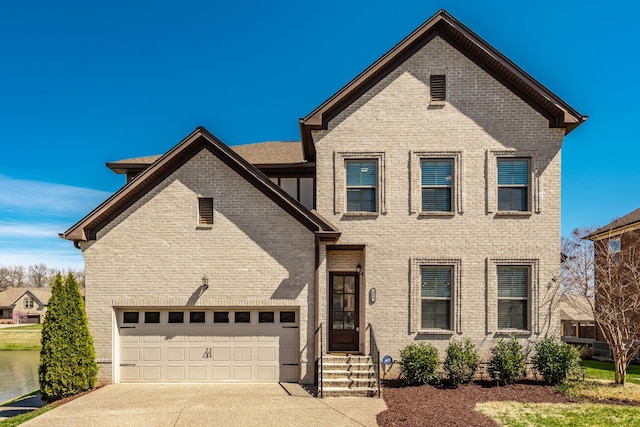 1004 Ramble Run, Hendersonville, TN 37075 - view of front of property with brick siding, an attached garage, and concrete driveway