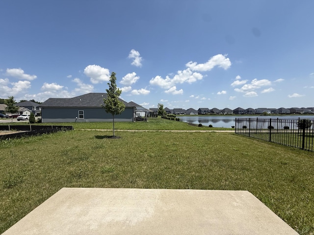 3706 Mathewson Way, Murfreesboro, TN 37128 - view of yard with a water view, a residential view, and a patio area