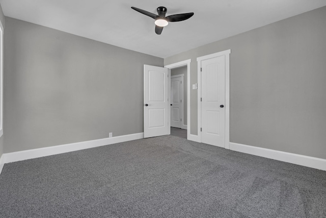 832 Richardson St, Clarksville, TN 37040 - unfurnished bedroom featuring carpet floors, baseboards, and a ceiling fan