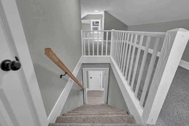 832 Richardson St, Clarksville, TN 37040 - staircase with lofted ceiling
