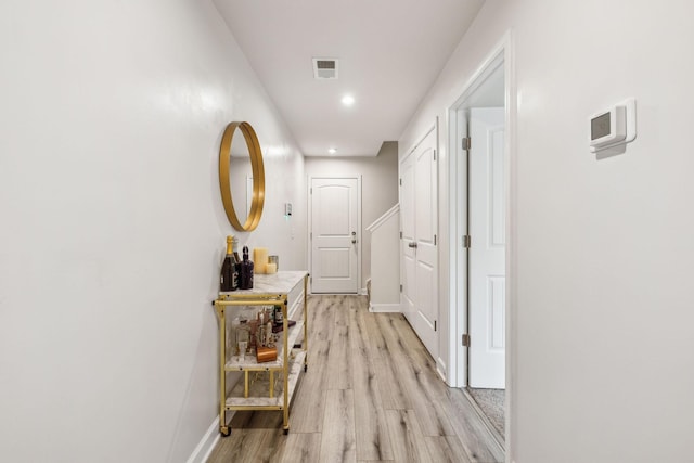 923 Long Train Aly, Antioch, TN 37013 - hallway featuring recessed lighting, baseboards, light wood-style floors, and visible vents