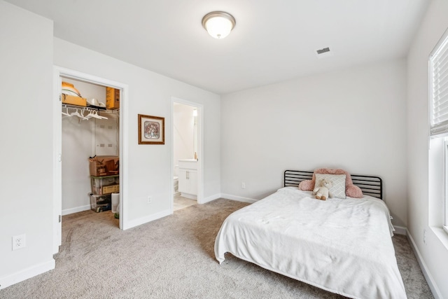 923 Long Train Aly, Antioch, TN 37013 - bedroom featuring a closet, carpet floors, a walk in closet, baseboards, and visible vents