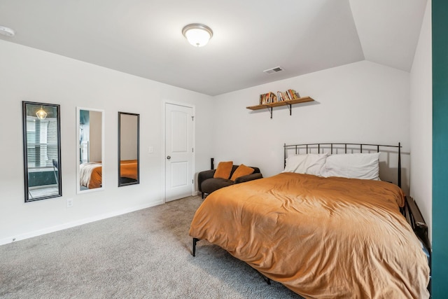 923 Long Train Aly, Antioch, TN 37013 - bedroom featuring carpet floors, baseboards, lofted ceiling, and visible vents