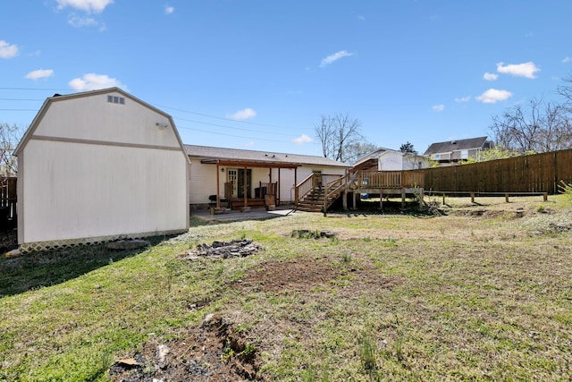 3049 Fieldstone Dr, Antioch, TN 37013 - view of yard with a deck and fence