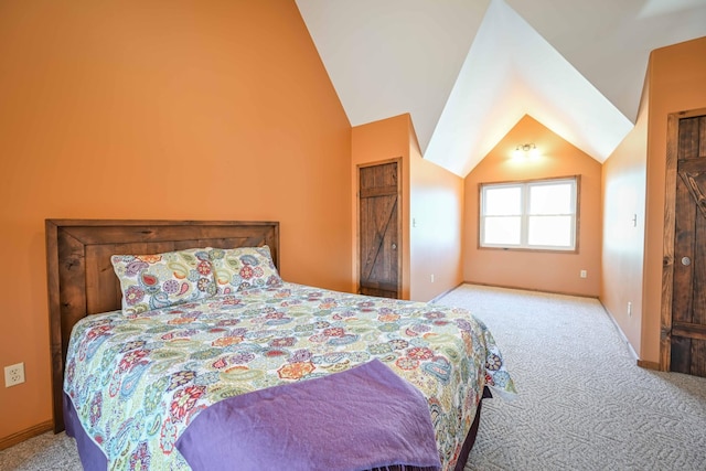 576 Ridgeway Dr, Sugar Tree, TN 38380 - carpeted bedroom with baseboards and lofted ceiling