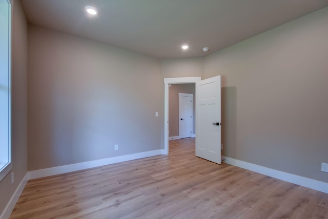 1151 Canaan Rd, Columbia, TN 38401 - spare room with light wood-type flooring, baseboards, and recessed lighting