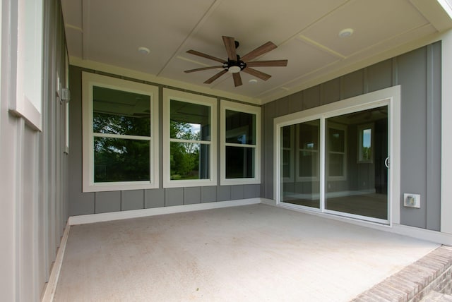 1151 Canaan Rd, Columbia, TN 38401 - view of patio / terrace featuring a ceiling fan