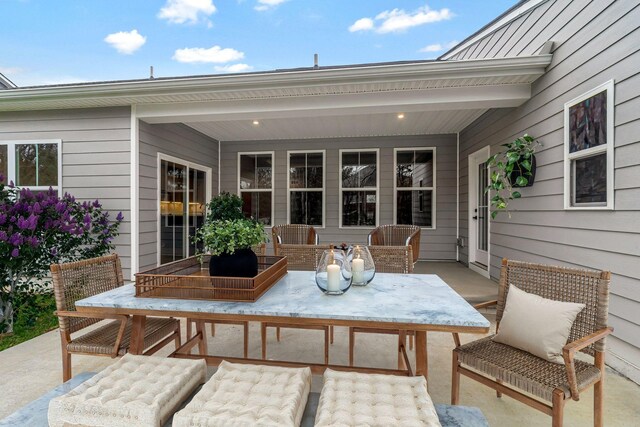 view of patio / terrace featuring outdoor dining space
