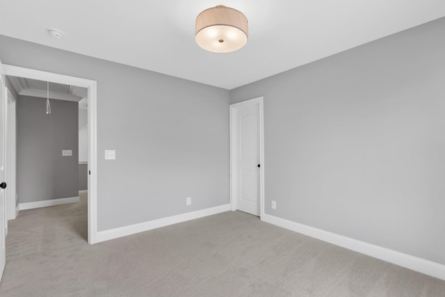 1121 Joe Martin Ln, Lebanon, TN 37087 - unfurnished bedroom with baseboards, carpet floors, and attic access