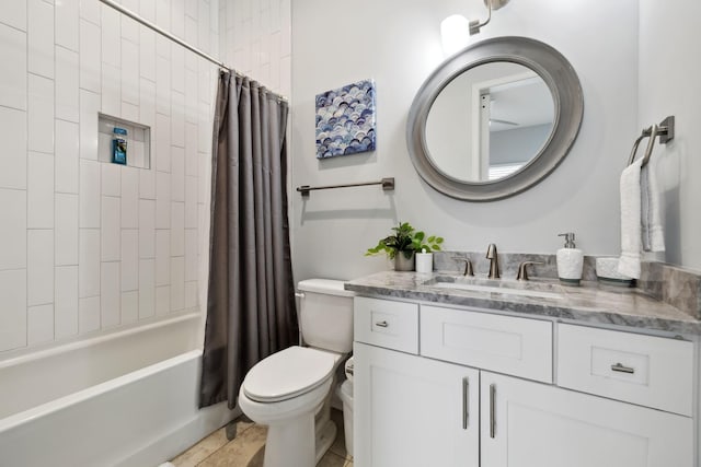 1930D Herman St, Nashville, TN 37208 - bathroom with toilet, vanity, and shower / tub combo