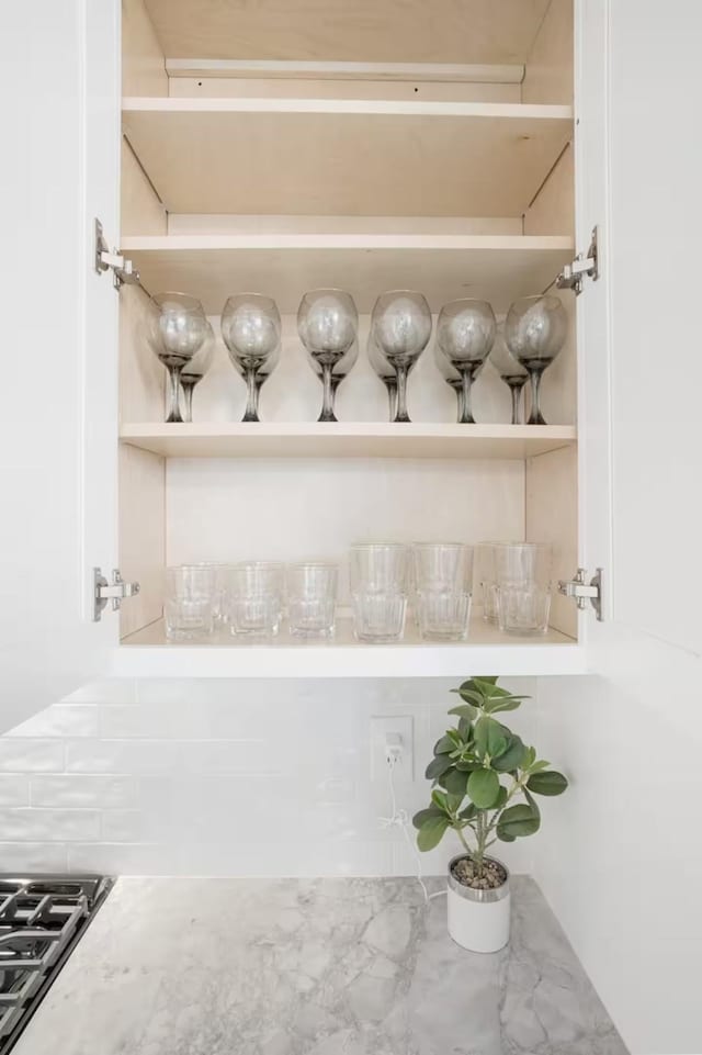 1930D Herman St, Nashville, TN 37208 - interior space with light countertops and open shelves