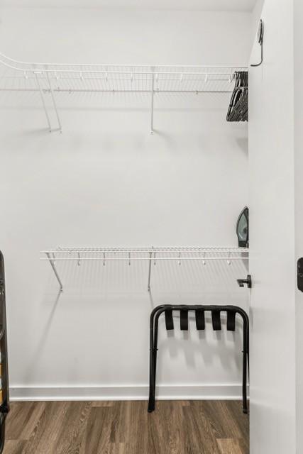 5403 Centennial Blvd Unit 203, Nashville, TN 37209 - spacious closet with dark wood finished floors
