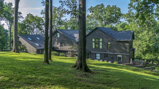 915 Overton Lea Rd, Nashville, TN 37220 - rear view of house with a yard