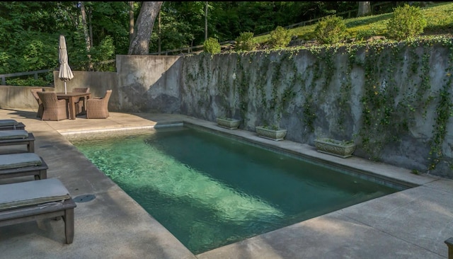 915 Overton Lea Rd, Nashville, TN 37220 - view of swimming pool featuring a patio and outdoor dining space