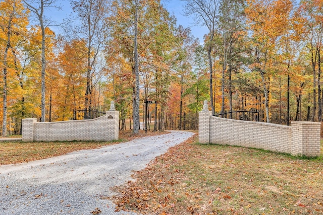 230 Anchor Dr, Waverly, TN 37185 - view of gate featuring fence and a forest view