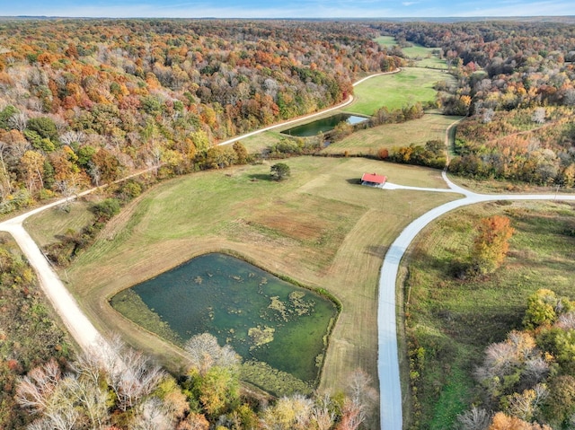 230 Anchor Dr, Waverly, TN 37185 - bird's eye view featuring a water view and a wooded view