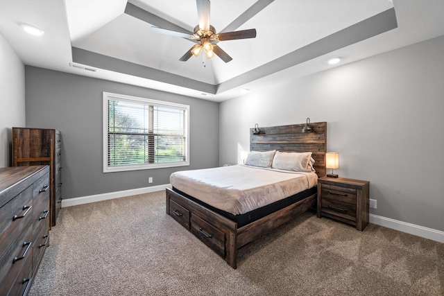 2263 Allen Griffey Ct, Clarksville, TN 37042 - bedroom with a tray ceiling, carpet floors, baseboards, and visible vents