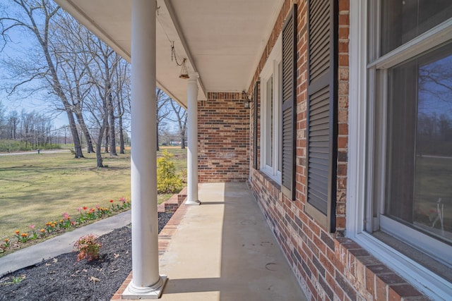 view of patio / terrace featuring a porch