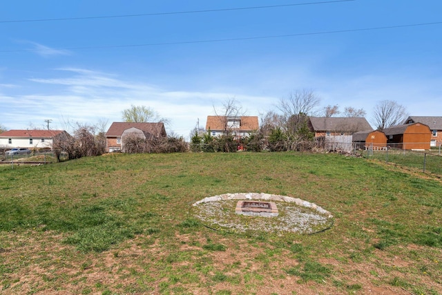 1571 Barrett Dr, Clarksville, TN 37043 - view of yard with a fire pit and fence
