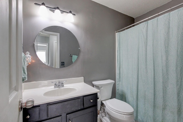 4425 Taylor Hall Ln, Adams, TN 37010 - full bathroom with toilet, vanity, and a textured ceiling