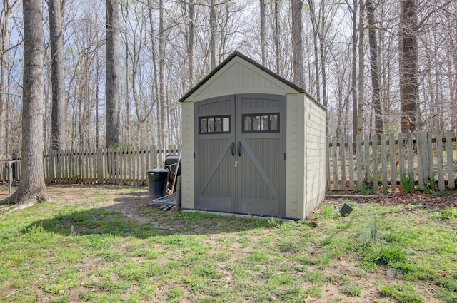 4425 Taylor Hall Ln, Adams, TN 37010 - view of shed with a fenced backyard
