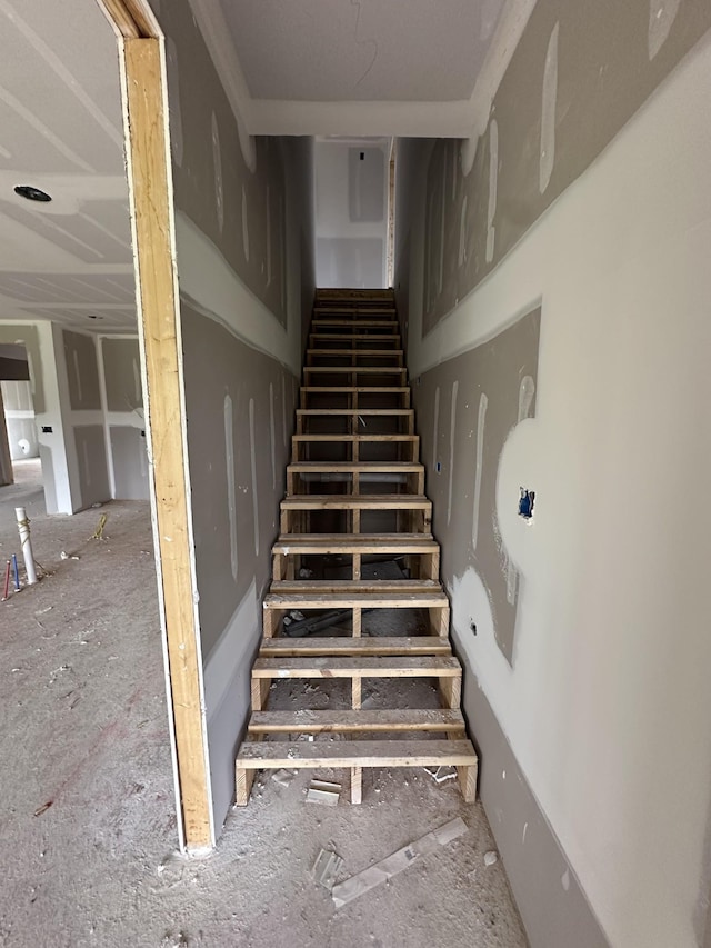 view of staircase