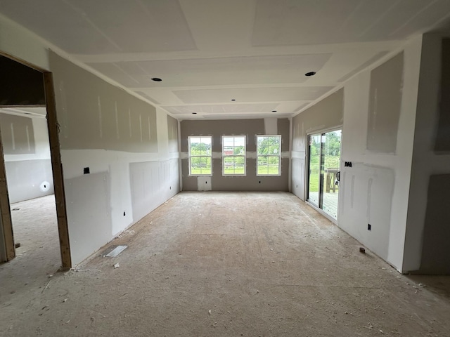 view of unfurnished living room