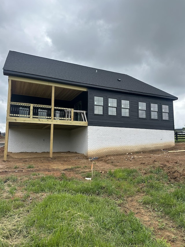 view of rear view of property