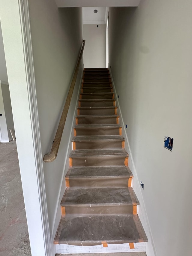 230 Hall Ct, Clarksville, TN 37043 - stairway featuring baseboards