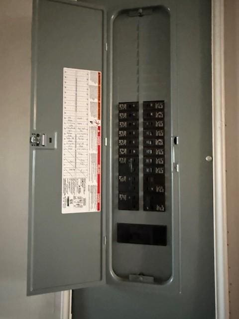 utility room featuring electric panel